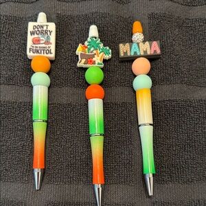 Colorful Beaded Pens Set